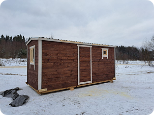Баня каркасная 3 метра