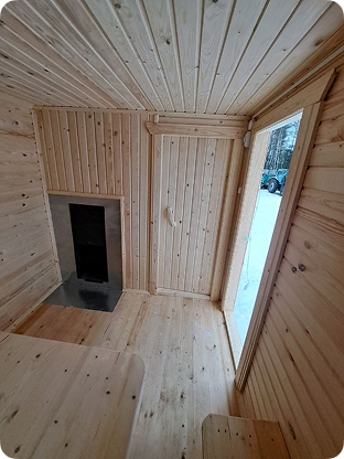 Баня каркасная 4 метра
